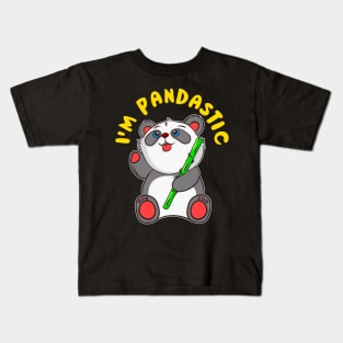 I'm Pandastic Panda Bear Fantastic Cute Kids T-Shirt